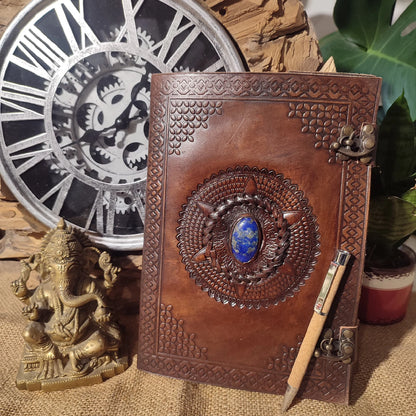 Carnet relié lapis lazuli